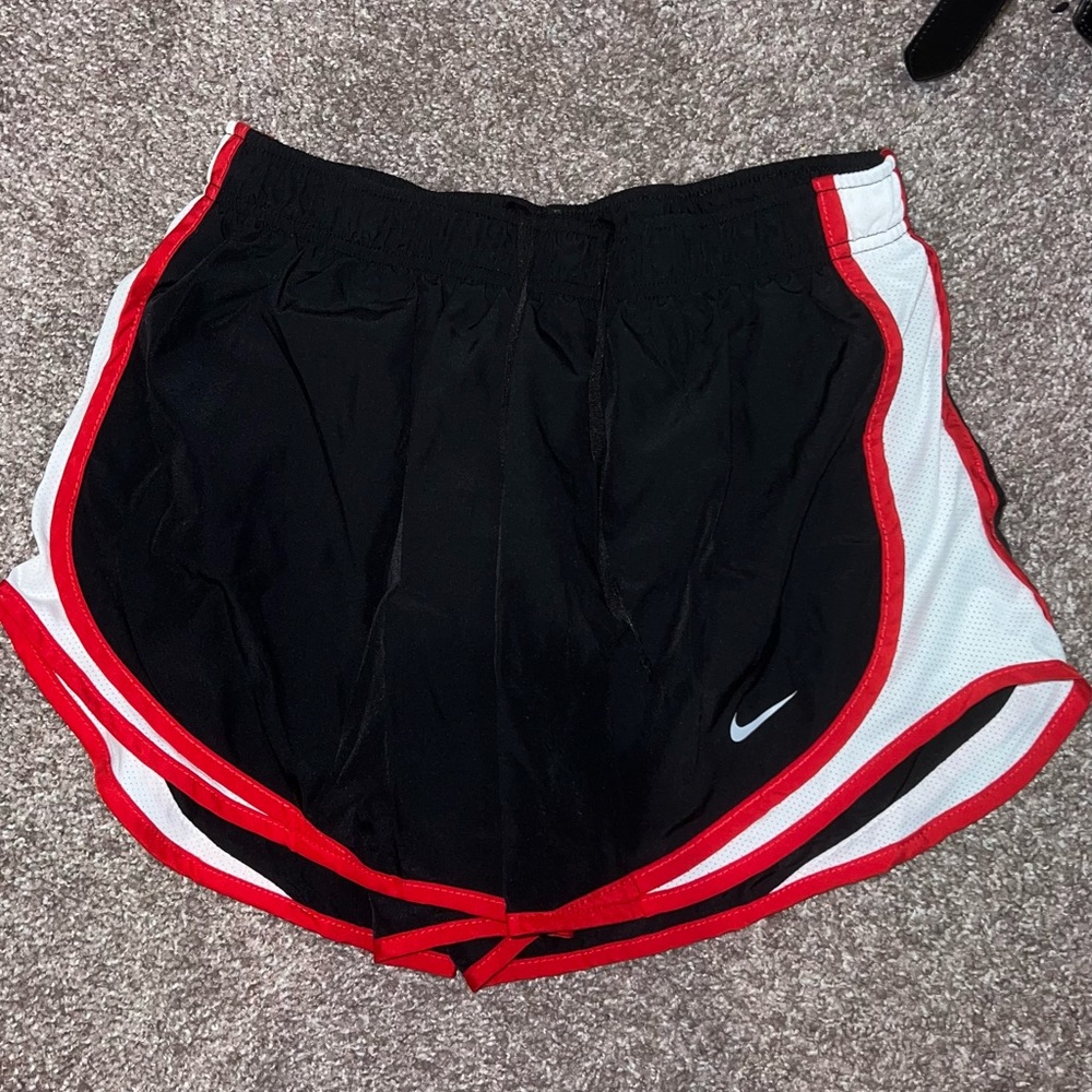 NIKE Red & Black Tempo Running Shorts L